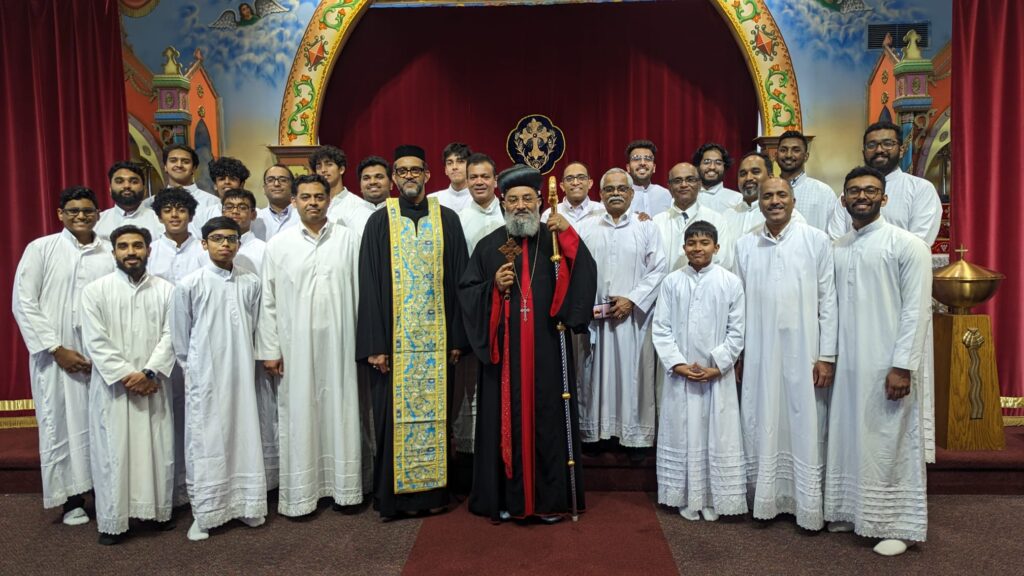 With HG Dr Abraham Mar Seraphim Metropolitan